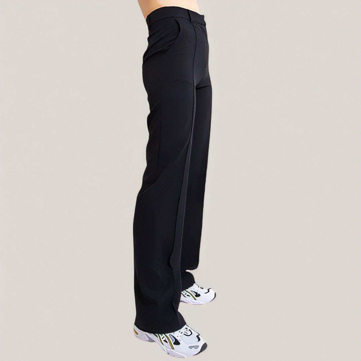 Pantalones rectos ajustados flexible