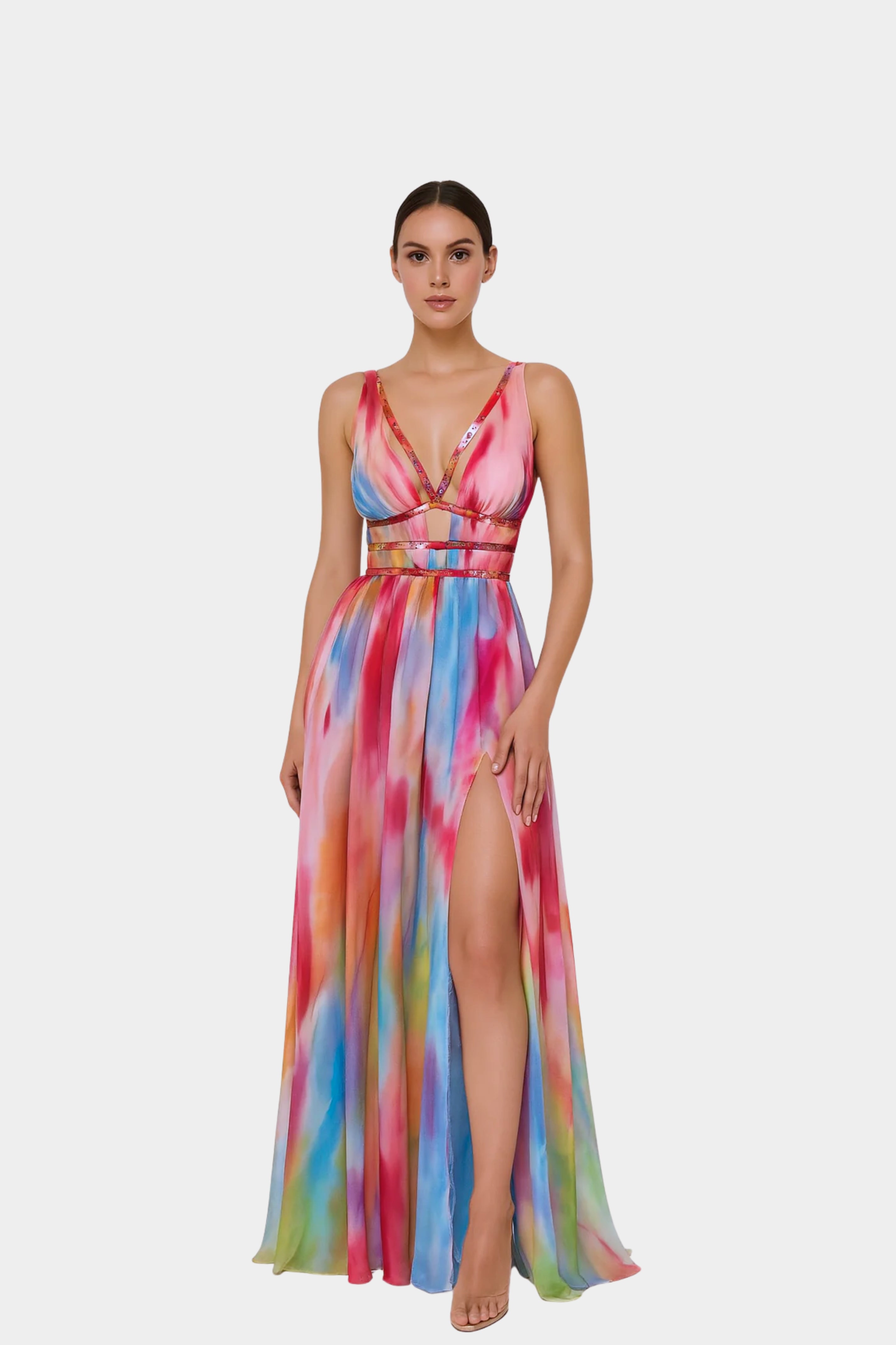 Freya - Vestido Largo Pintado