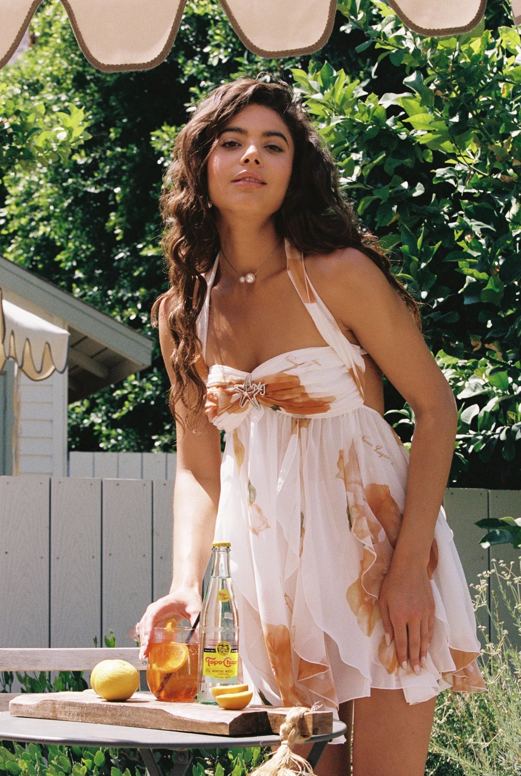 ARABELLA | MINIVESTIDO DE GASA FLORAL